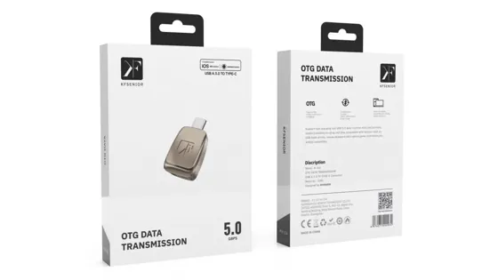 OTG Adapter · USB-A → USB-C — packaging