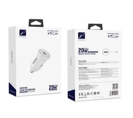 20W Fast Car Charger · USB-C — packaging
