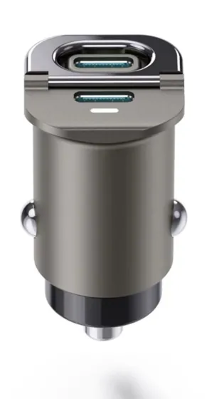 30W Fast Car Charger · 2× USB-C — CH-159