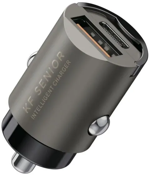 30W Fast Car Charger · USB-C + USB-A — CH-162