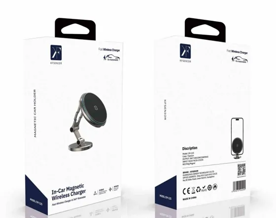 15W Magnetic Wireless Car Charger Mount — packaging