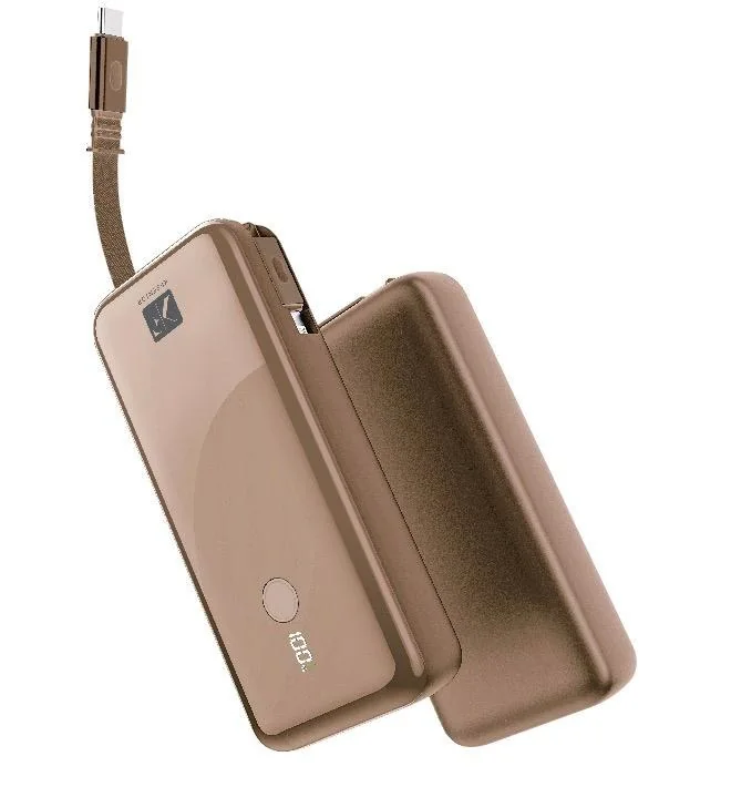 10000mAh Power Bank with Built-in Cable · 20W — KF Senior PW-576