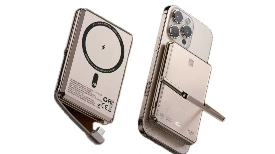 3-in-1 Magnetic Power Bank with Stand · 10000mAh — KF Senior PW-588