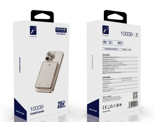 3-in-1 Magnetic Power Bank with Stand · 10000mAh — packaging
