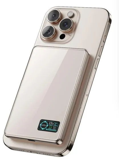 Ultra-Thin Magnetic Wireless Power Bank · 5000mAh — PW-595