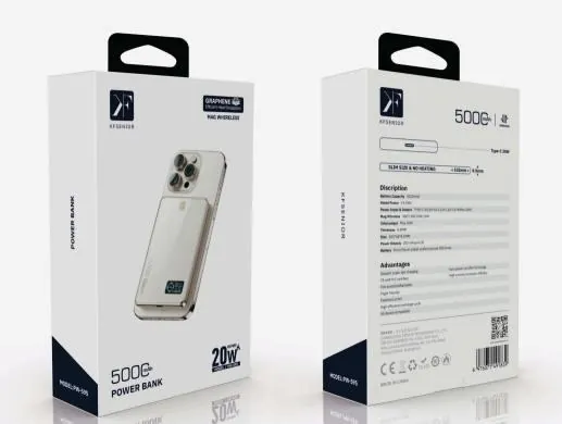 Ultra-Thin Magnetic Wireless Power Bank · 5000mAh — packaging