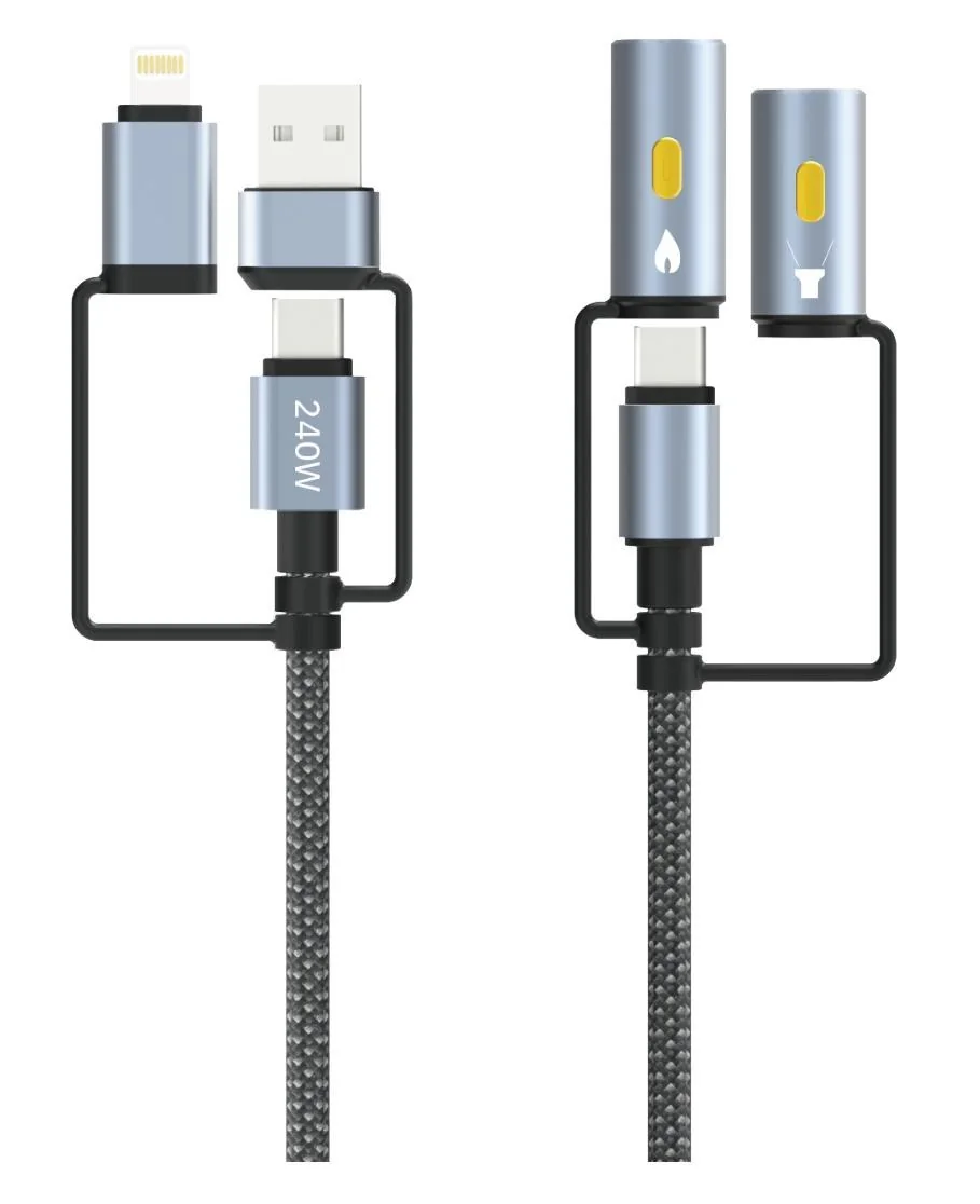 6-in-1 Multi-Connector Cable · 240W — KF Senior S-15