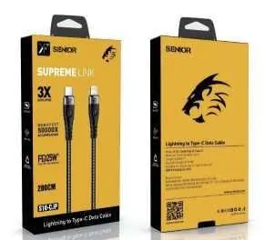USB-C to Lightning Cable · 27W · 2.0m — packaging