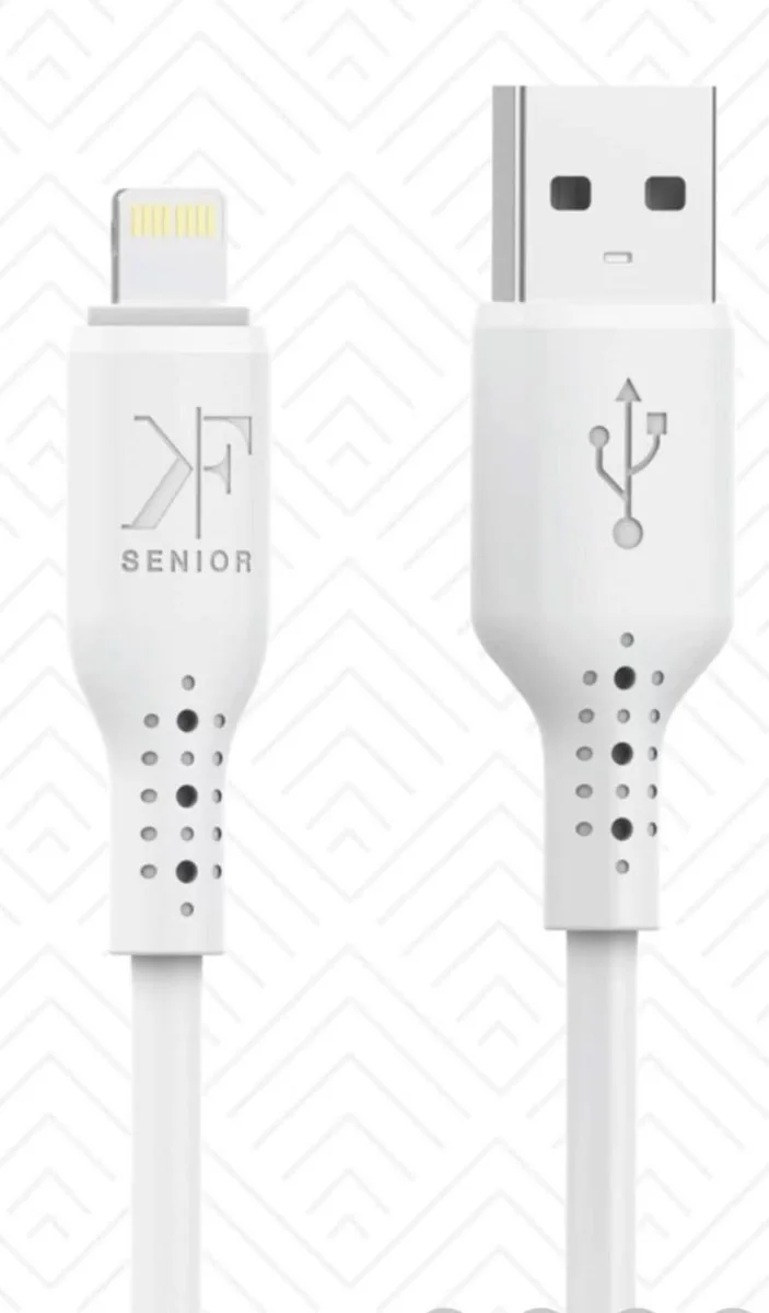 USB-A to Lightning Cable · 2.4A · 1.0m — KF Senior S18-IP