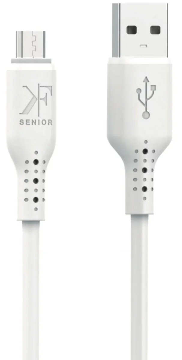USB-A to Micro-USB Cable · 2.4A · 1.0m — KF Senior S18-M