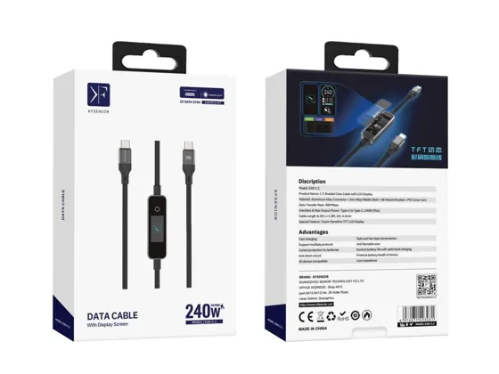 Smart Display USB-C to USB-C Cable · 240W · 1.0m — packaging