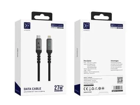 Auto Power-Off USB-C to Lightning Cable · 27W · 1.2m — packaging