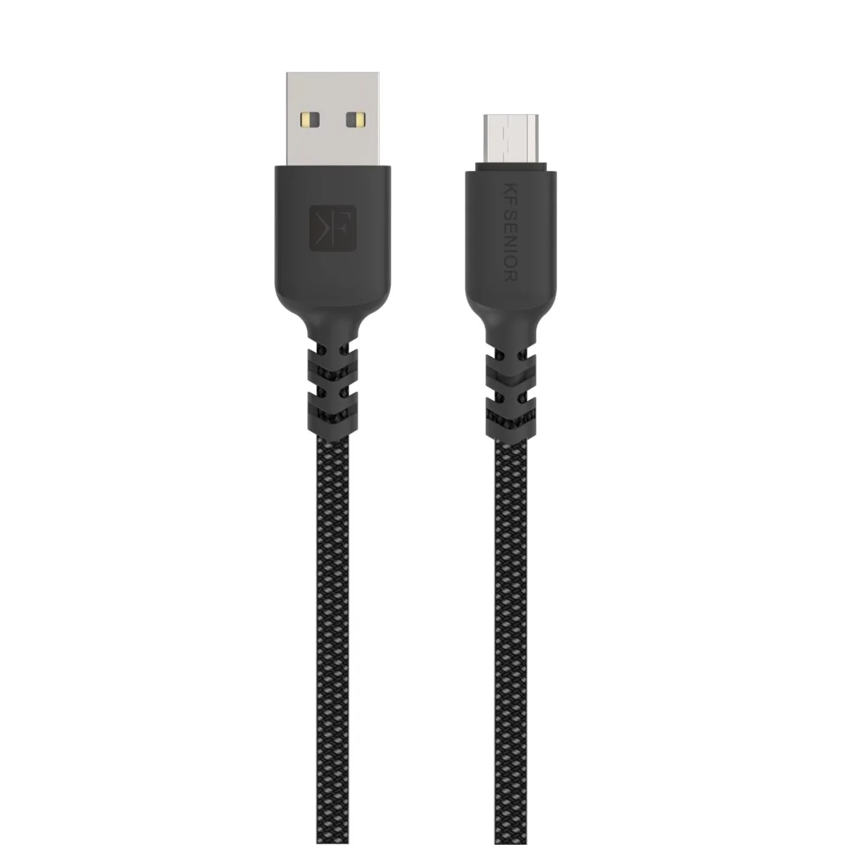 USB-A to Micro-USB Cable · 2.4A · 1.0m — KF Senior S39-A.M