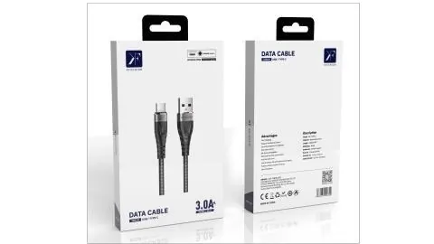 USB-A to USB-C Cable · 3A · 1.2m — packaging