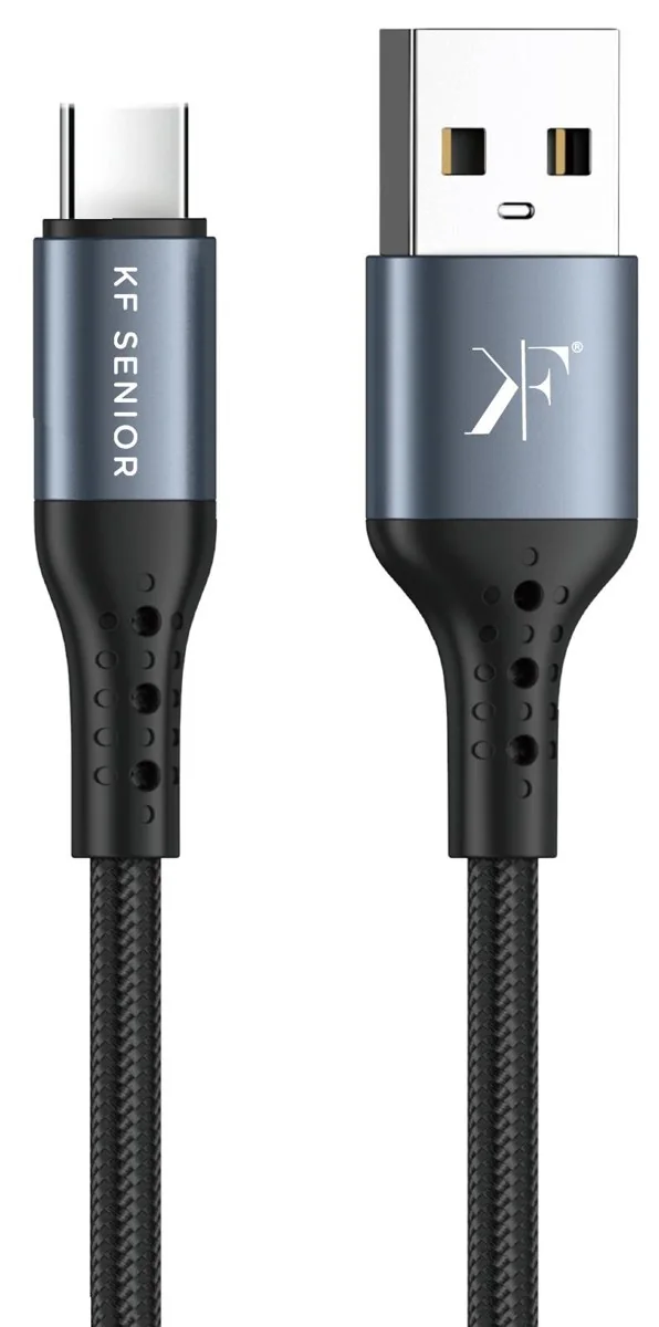 USB-A to USB-C Cable · 3A · 1.2m — KF Senior S88-T