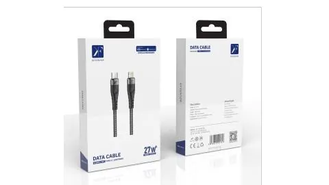 USB-C to Lightning Cable · 27W · 1.2m — packaging