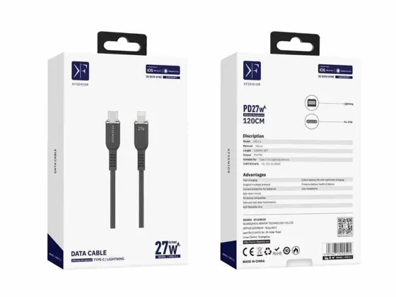 Liquid Silicone USB-C to USB-C Cable · 60W · 1.2m — packaging