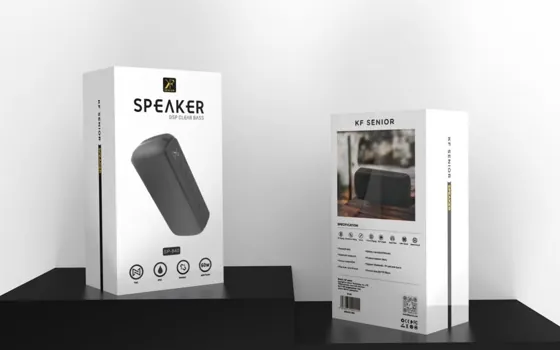 60W Portable Bluetooth Speaker — packaging