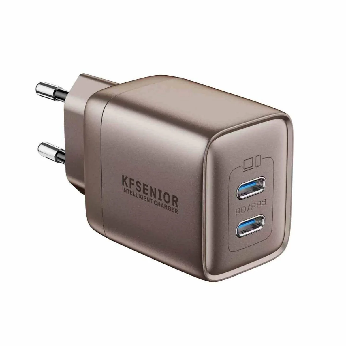 45W GaN Fast Charger · 2× USB-C — KF Senior TH-145