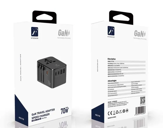 70W Universal Travel Adapter — packaging